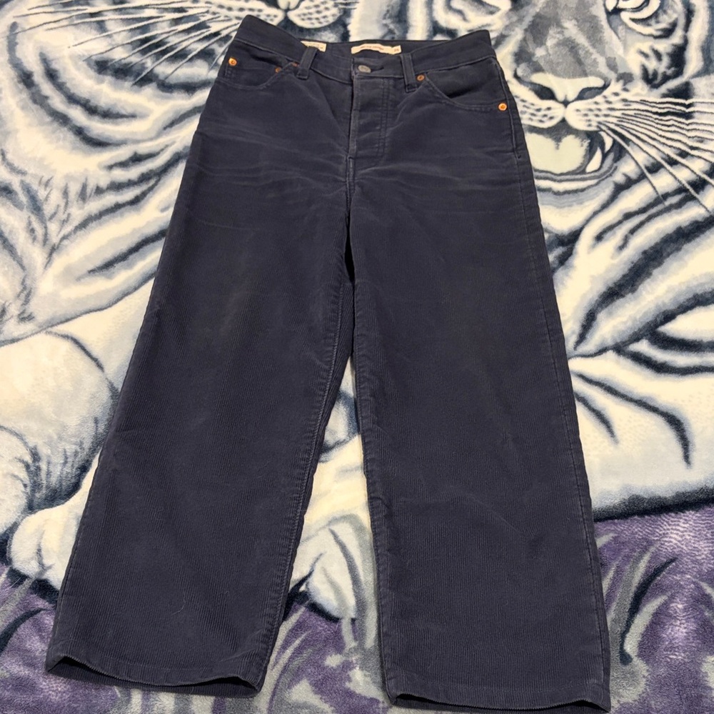 Levi’s Navy Blue Corduroy Pants Women